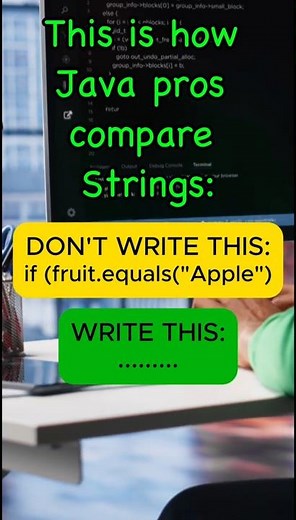 The Java String Comparison Hack You Didn't Know! #javaprogramming #javatips #javacore