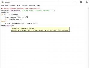 python simple income tax calculator