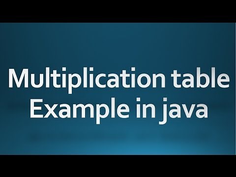 Java tutorial for beginners - 24 - Multiplication table example using for loop