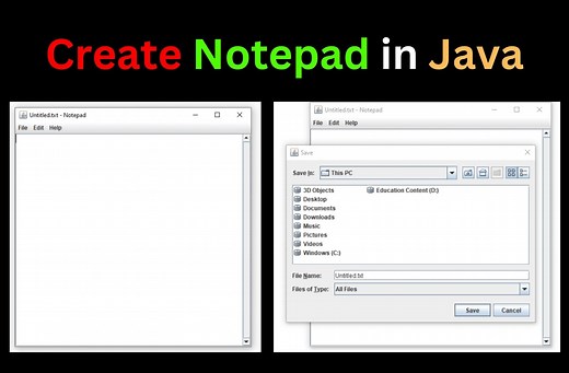 How to create Notepad in Java? – CopyAssignment