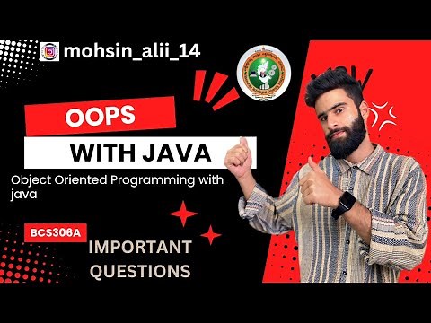 OOPS WITH JAVA Important Questions Vtu 📝|BCS306A | CSE | AIML | ISE Streams