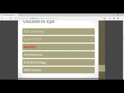 EJB Overview, Architecture,Types of EJB and EJB Benefits