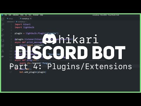 Making a Discord Bot in Python (Part 4: Plugins/Extensions)