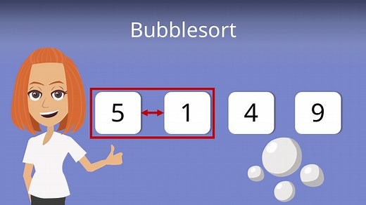 Bubblesort: Beispiel, Algorithmus, Laufzeit, Java & C