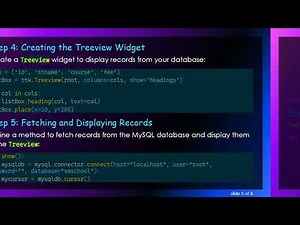 How to Display Selected Row Records in Relevant Entry Fields Using Python Tkinter