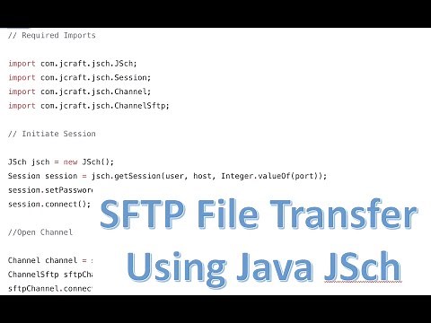 SFTP File Transfer using Java JSch