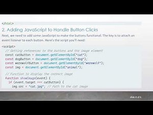 How to Show an Image When a Button is Clicked Using HTML and JavaScript