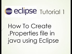 How to create .properties file in java using eclipse