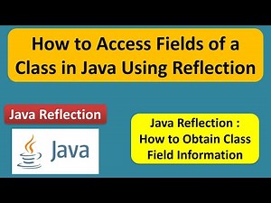How to Access Fields of a Class in Java Using Reflection | Reflection in java