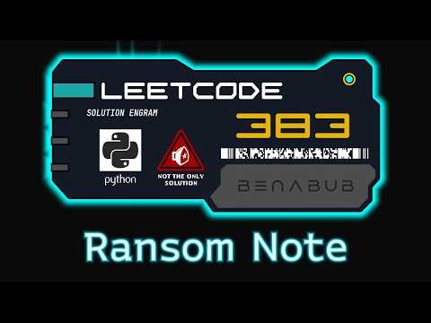 Ransom Note — LeetCode #383 | Python Algorithm Visualization