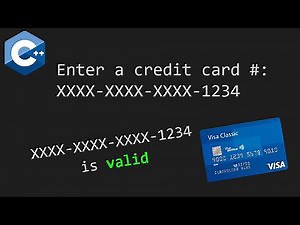 C++ credit card validator program for beginners 💳