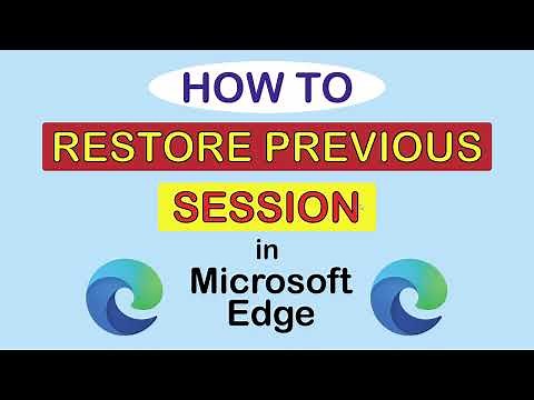 Microsoft Edge: How To Restore Your Previous Session In Edge | PC | 👍