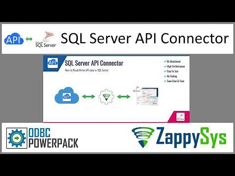 SQL Server API Connector - Read/Write REST API Data in SQL Server using predefined Connector File
