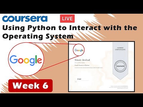 Using Python to Interact with the Operating System Week 6| coursera