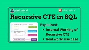 Recursive Queries(CTE) in SQL with Real-World Examples