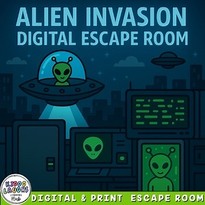 Alien Invasion | Multi-Digit Multiplication Digital Escape Room Print & Digital