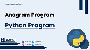 String Anagram Program in Python