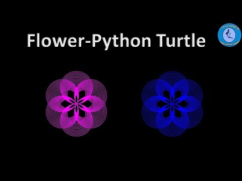How to draw beautiful flower in Python Turtle
