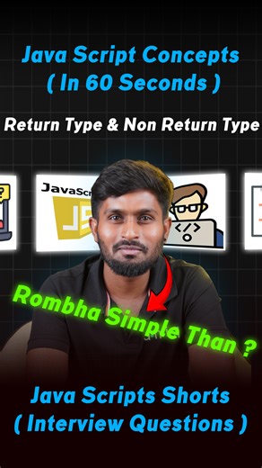 What is RETURN TYPE and NON RETURN TYPE in javascript #returntypeinjavascript #nonreturntypeinjavascript #Javainterviewquestions #Uniqtechnologies | UNIQ Technologies