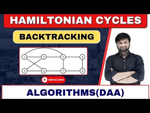 Hamiltonian cycles using Backtracking | DAA | Algorithms | p-2