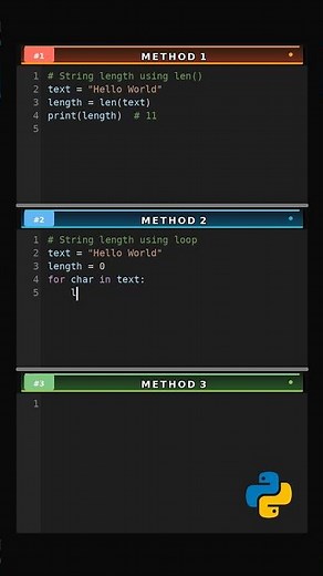 Find-String-Length-via-3-Methods #programming