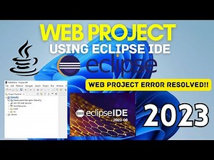 Simple Servlet using Tomcat and Eclipse [2023] | Eclipse Web Project Error Resolved | Tomcat Server