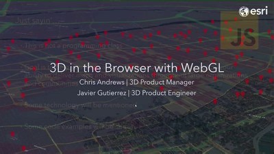 3D with WebGL in ArcGIS