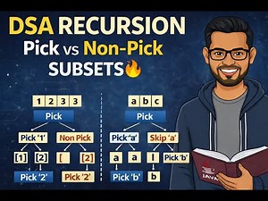 Print All Subsets Using Recursion | Pick & Non-Pick Approach