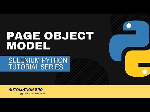 Selenium Python Page Object Model | Selenium Python Tutorial