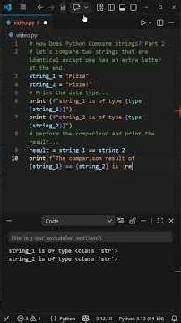 How Does Python Compare Strings? Part 2