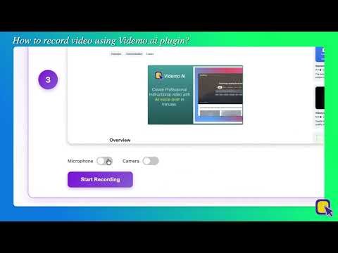 How to Record Videos with Videmo.ai Plugin (Step-by-Step Tutorial)