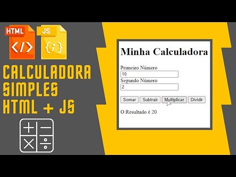 CALCULADORA SIMPLES COM HTML E JAVASCRIPT