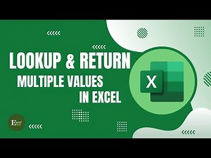 Lookup and Return Multiple Values with Filter Function