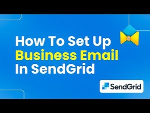 How to Set Up Business Email in SendGrid (Step By Step)