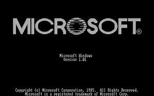 Microsoft Windows 1.01 with CGA Display