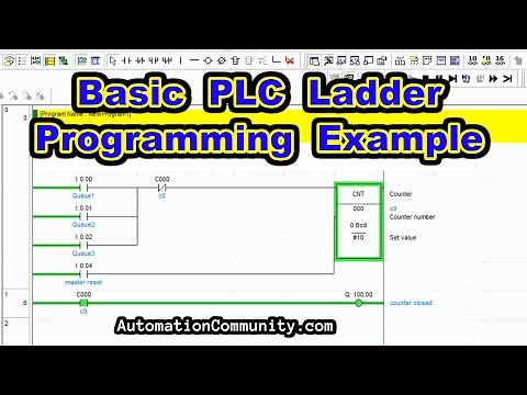 Basic PLC Ladder Programming Examples with Counters - Free Course