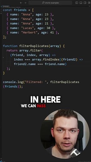 Filter Duplicate Objects From Array In JavaScript #javascript #javascripttutorial #webdev #reactjs