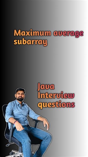 codewithamod on Instagram: "Maximum average subarray in java #java #coding #viral #interviewquestions"