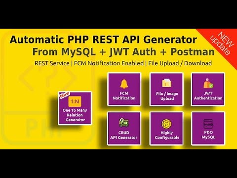 Automatic PHP REST API Generator from MySQL Database
