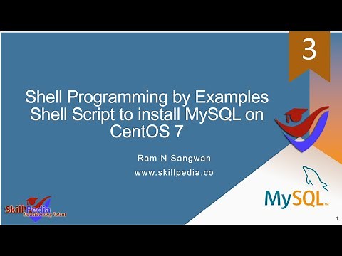 shell programming in linux | Installing MySQL with Shell Script | MySQL installation