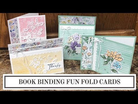 4 Ways to Make Book Binding Cards | Easy Fun Fold Designs