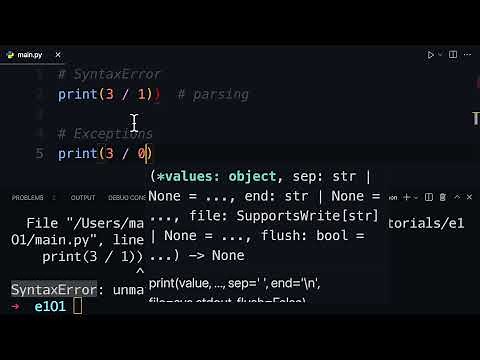 Working With Python Exceptions and Differentiating From Syntax Errors