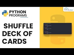 Python Program to Shuffle Deck of Cards🔥