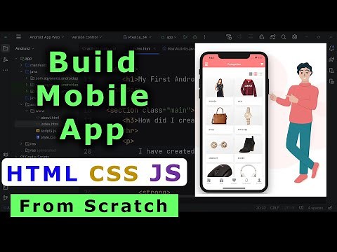 How to Make Apps with HTML, CSS & JavaScript in Android Studio? Full Course with Source Code