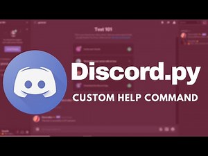 How to make a Custom Help Command with Discord.py | Python Tutorial
