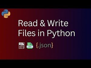 How to read & write file in Python | read text | read csv | read json