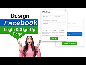 Facebook Login And Sign-Up Page Exact Design Using HTML CSS JAVASCRIPT