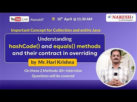 Mastering hashCode() & equals() in Java | Must-Know for Collections & Interviews! | Hari Krishna