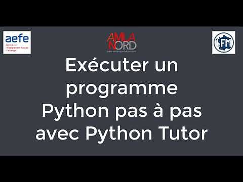 Exécuter un programme Python pas à pas avec Python Tutor