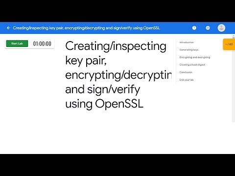Creating/inspecting key pair, encrypting/decrypting and sign/verify using OpenSSL |